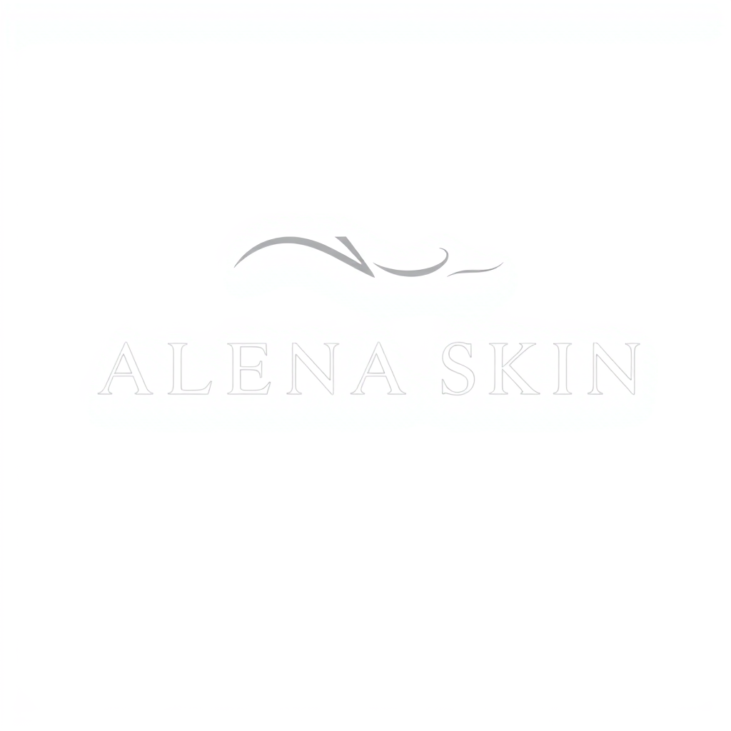 Wordmark Logo idea: wordmark logo of Luxury minimalist skincare and medical beauty logo for “ALENA SKIN”. Extremely elegant, feminine and sophisticated. Premium high-end