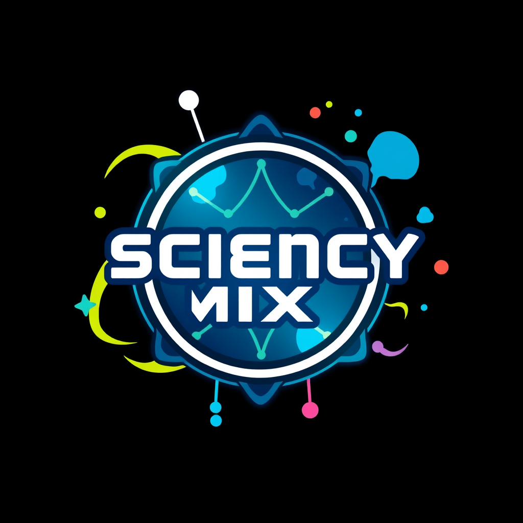 Main logo studio: games logo sciency mix it up
