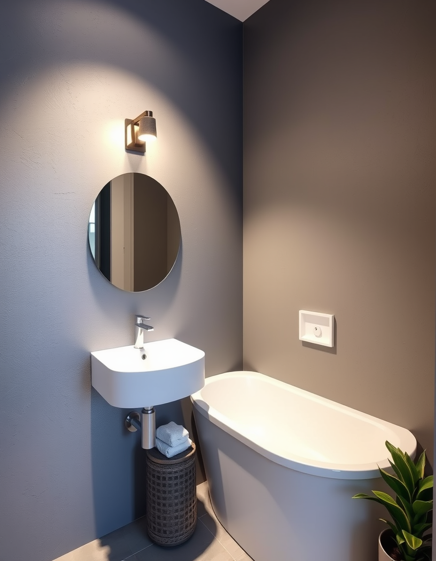 AI Room Design idea created from the prompt: AI room design, full room layout furniture and lighting, photorealistic interior render, Dulux Natural Hessian on the walls of a small noryh