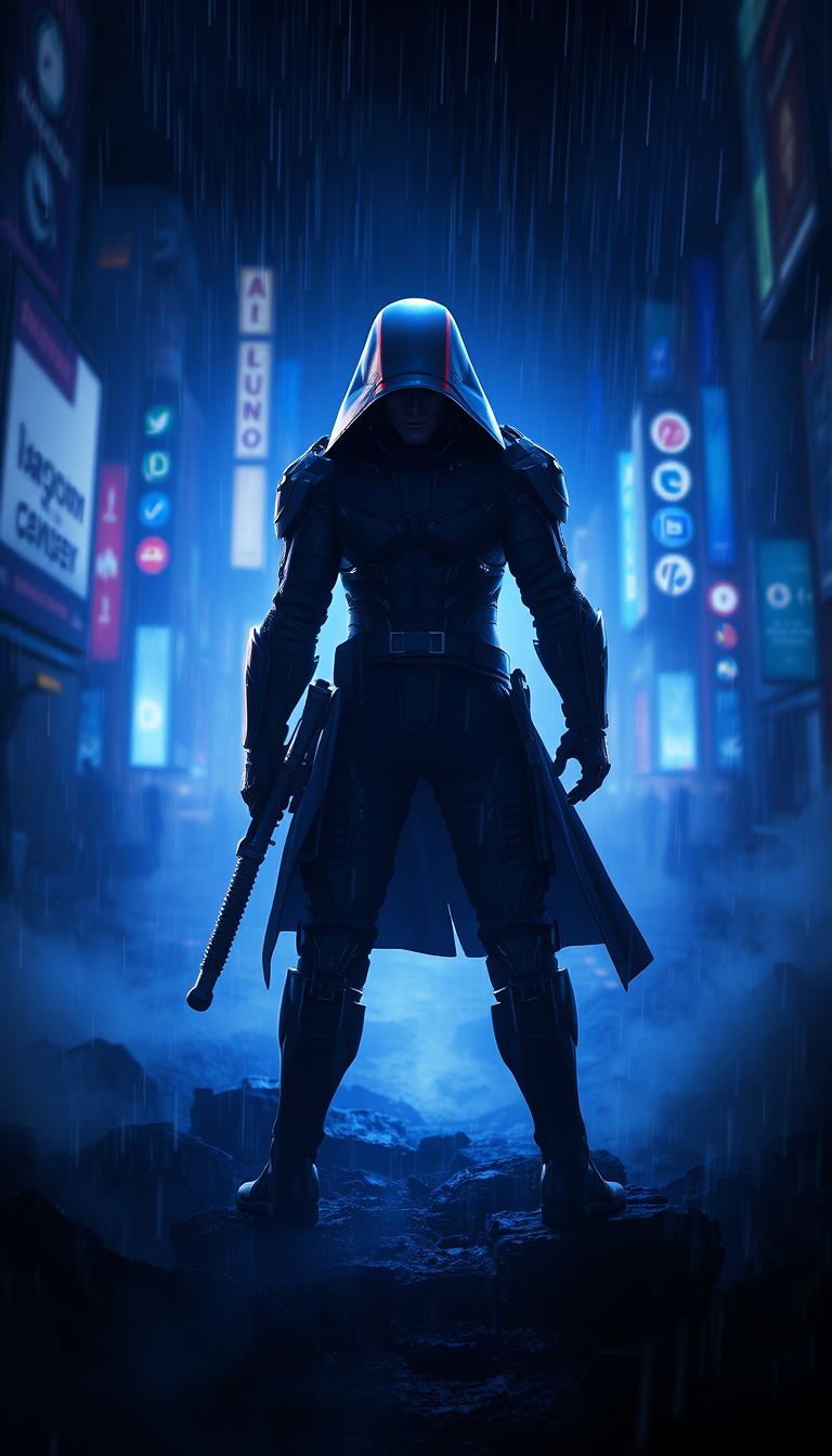 Main painting studio: cover-ready concept art, single focal figure, cinematic light