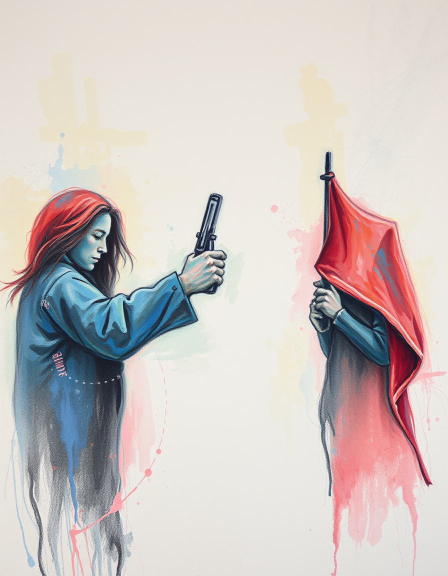 Pastel idea: pastel art, soft colors, chalk pastel texture, delicate shading, a felony convicted treat peace and create wars for his benefit as a historical art fo