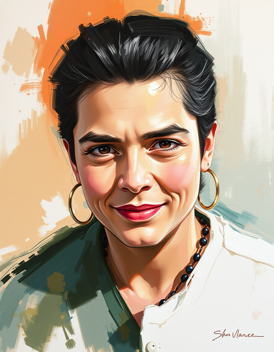 Turn Photo Into Paintings idea: painting from the photo, expressive brushwork, painterly rendering, مشهد تجريدي، عناصر متداخلة داخل إعصار كبير وخلفه متوسط وخلفه صغير، تركض باتجاه تل 