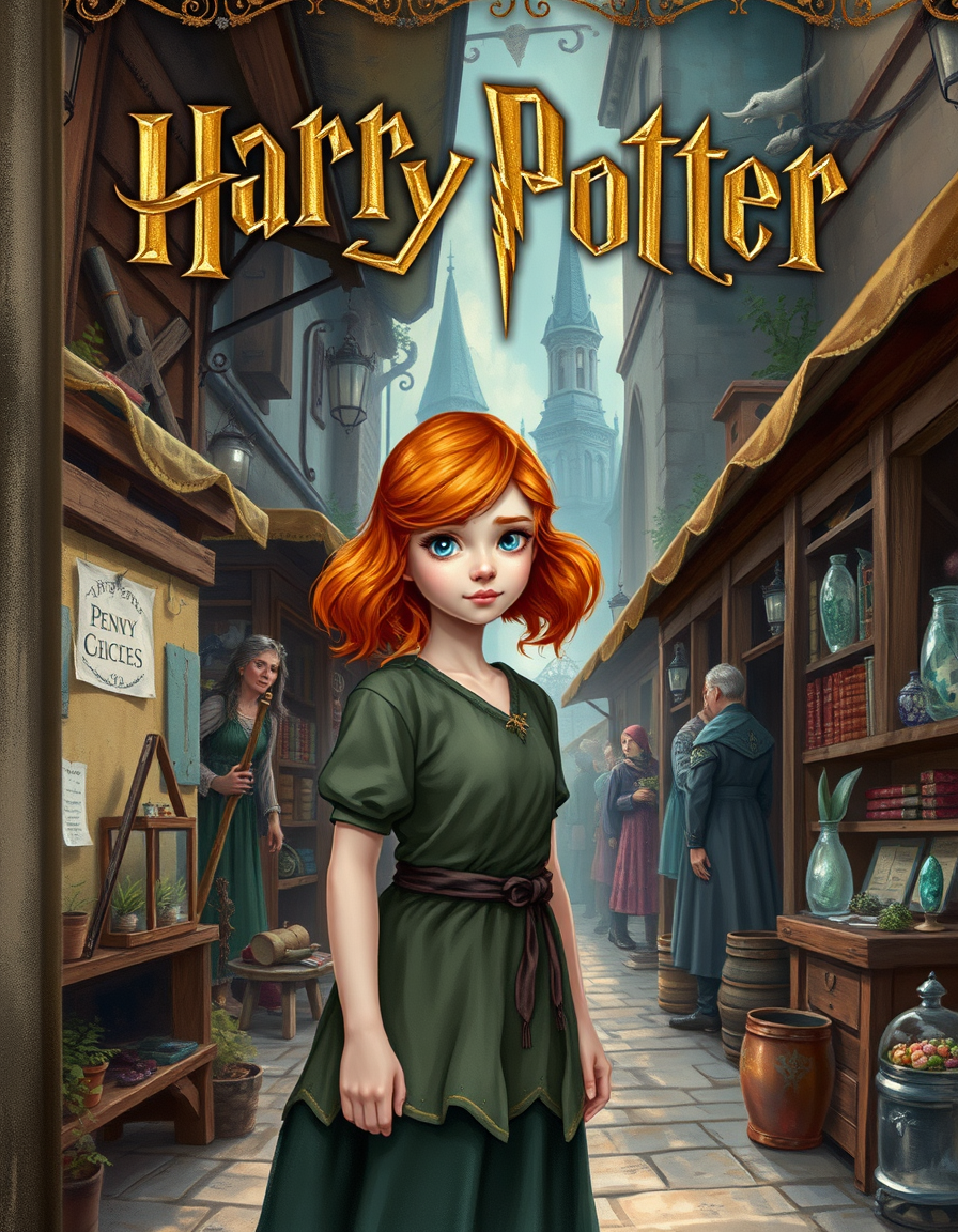 Book Covers idea: cover-ready concept art organized around genre, focal point, and title-safe space, deliberate composition, Create a realistic Harry Potter–style book