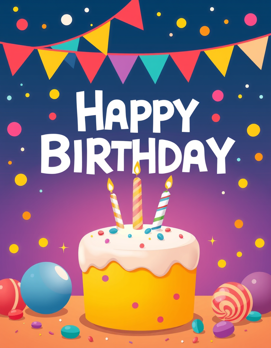 Main painting studio: create a birthday party invitation