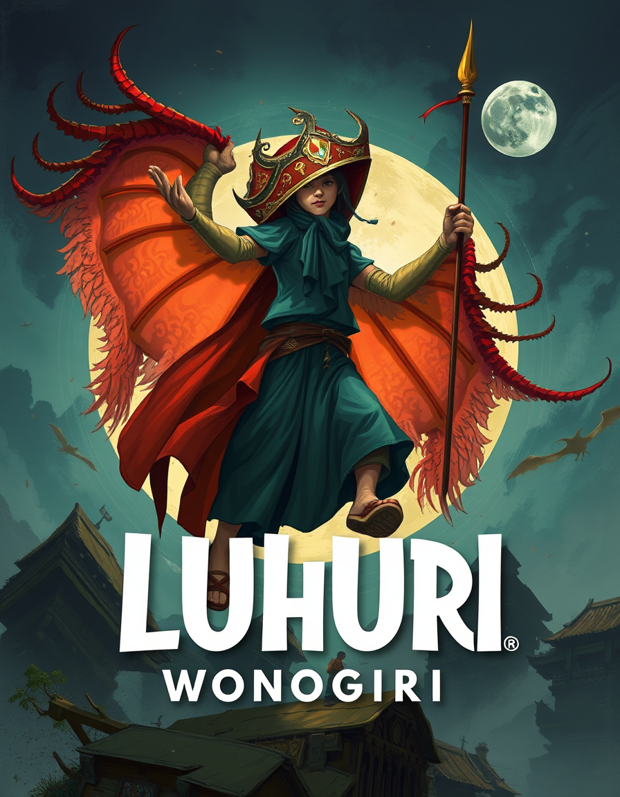 Book Covers idea: cover-ready concept art organized around genre, focal point, and title-safe space, deliberate composition, Buatlah Cover Buku yang memuat: Judul: LELU