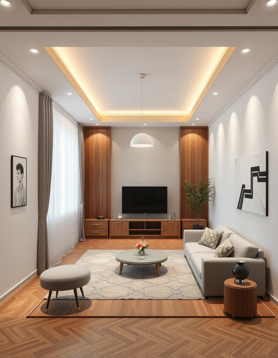 Room Design idea: AI room design, full room layout furniture and lighting, photorealistic interior render, Chcela by som tu mat detaku postel a gauc na spanie a jedno k