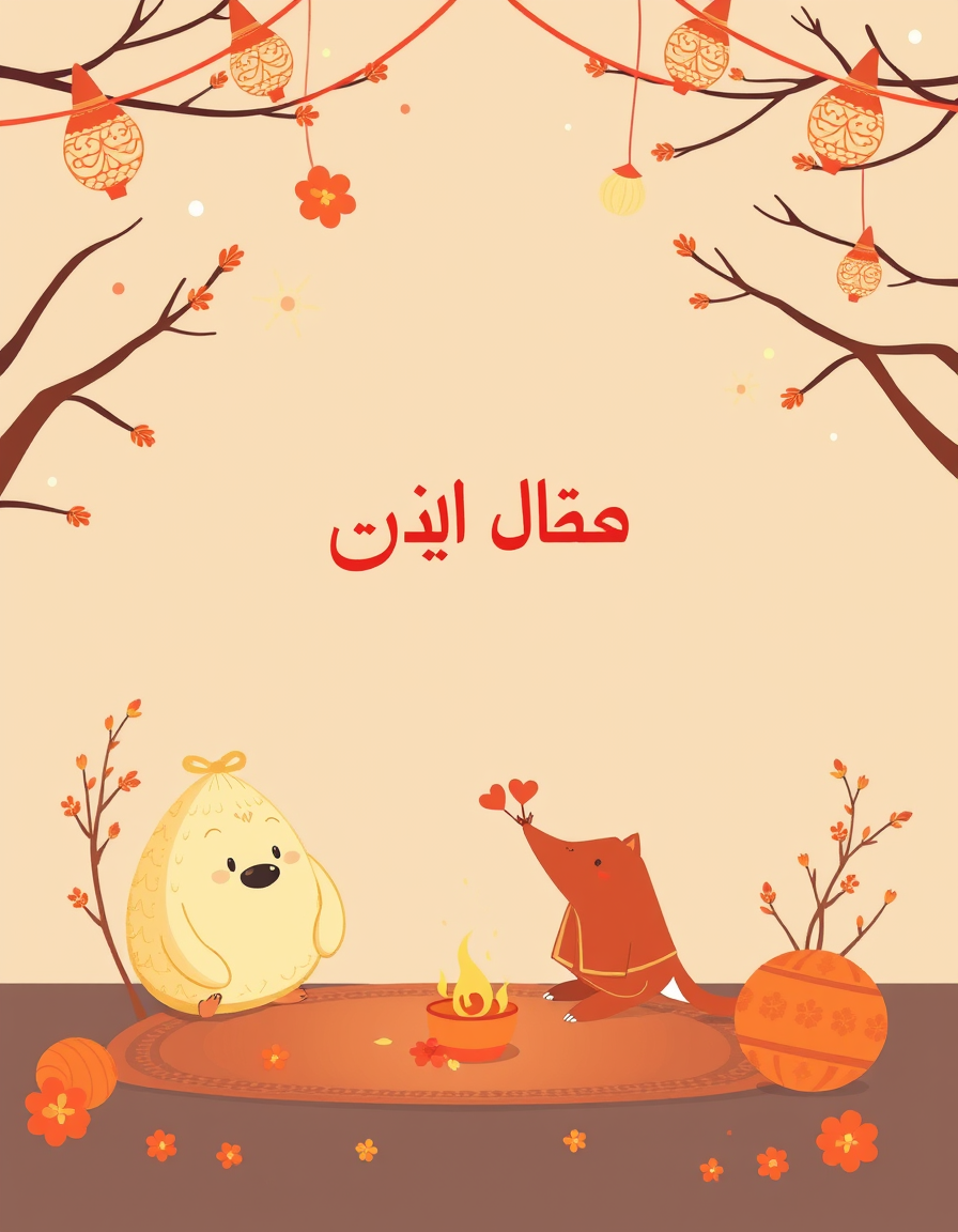 Greeting Cards idea: greeting card design, warm illustration, space for message, أوراق خريف مرسومة تتساقط حول عبارة شكر بسيطة , printable greeting card