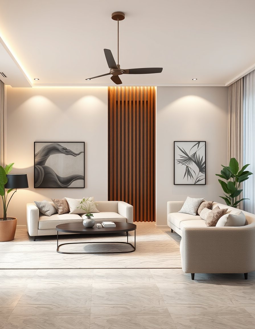 Interior Design idea: AI interior design, cohesive furniture layout decor and lighting, photorealistic interior render, صور فخمة لبراويز كانفاس بدون اطارات لعرضها على صفحة