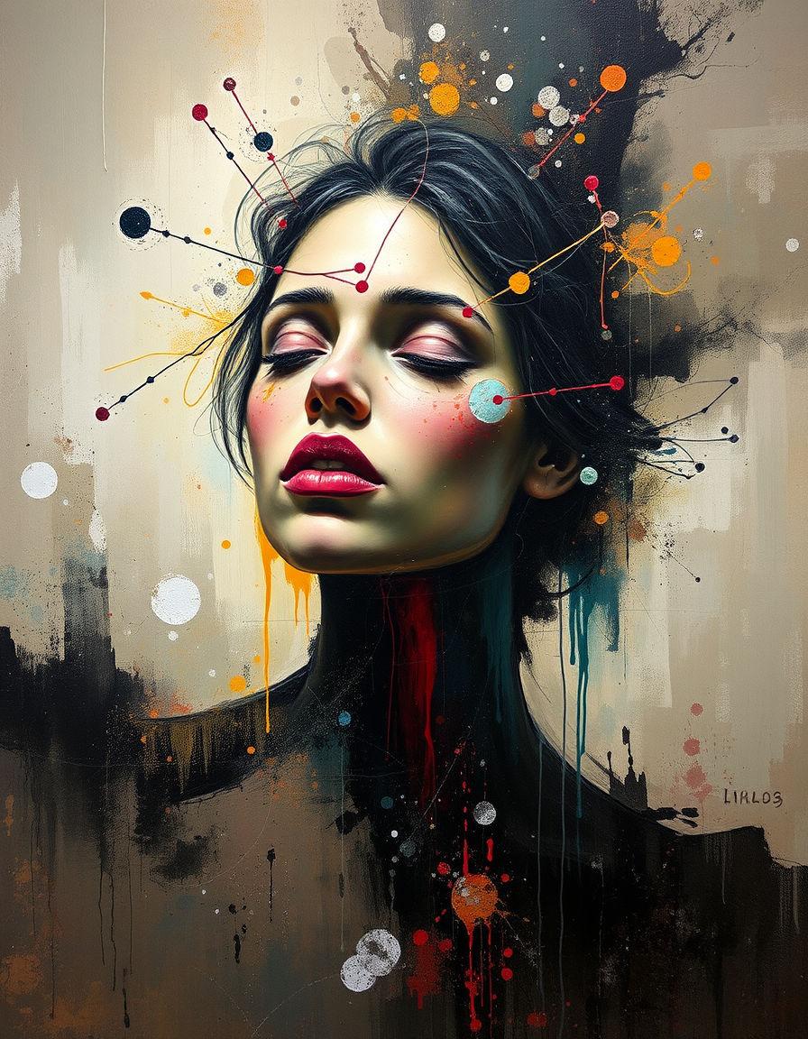 Main painting studio: im working on a new oil painting and want it to have shaoes abd br more experimental / abstracthelp me generate ideas it should not have things which 