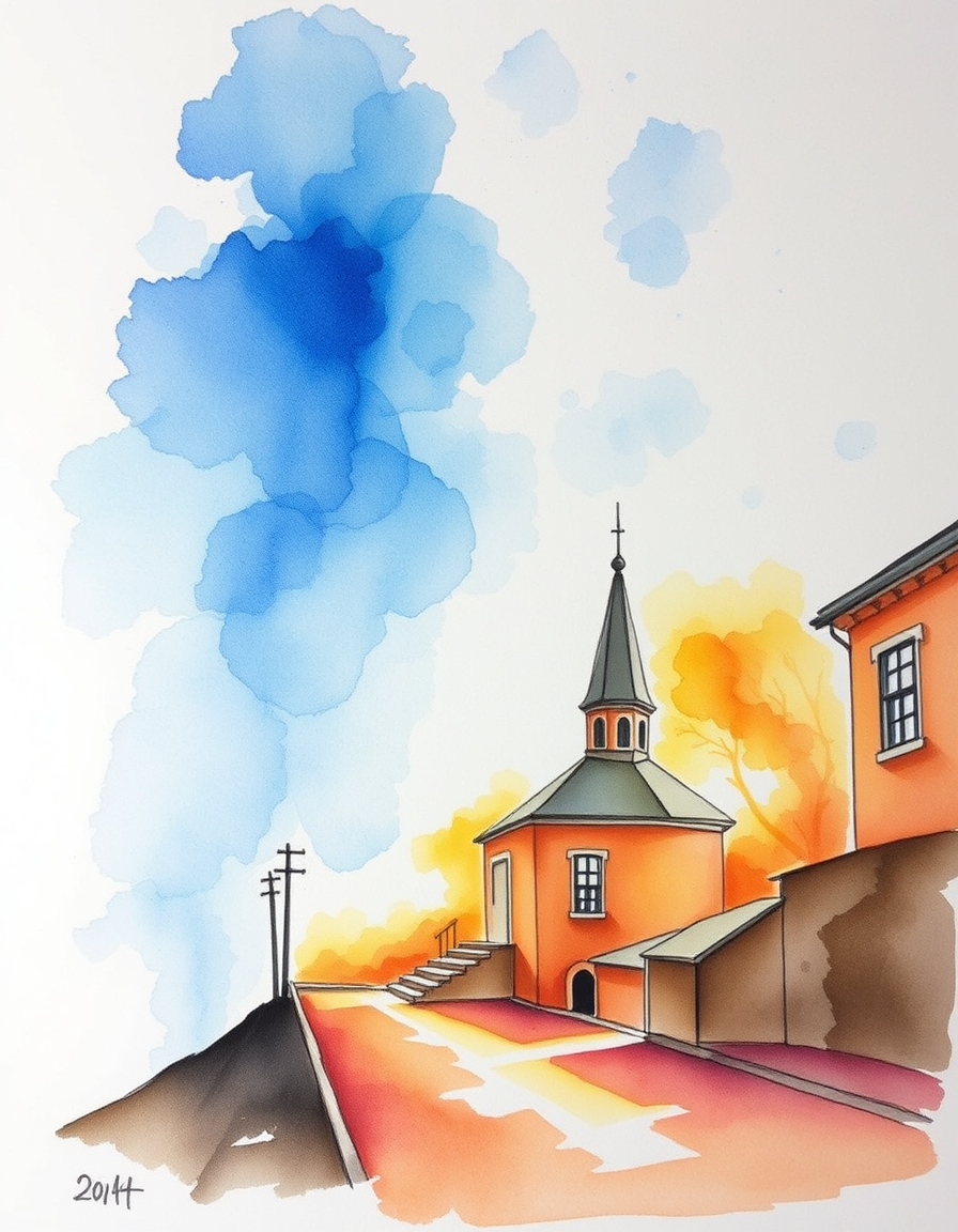 Main painting studio: watercolour