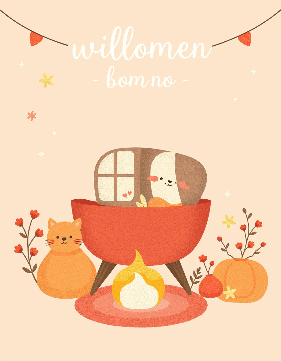 Greeting Cards idea: greeting card design, warm illustration, space for message, Wilkommen baby karte , printable greeting card