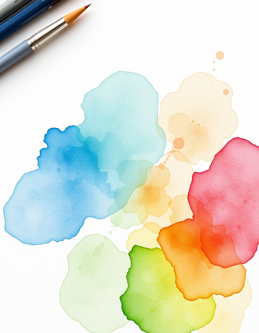 Picture Into Watercolor idea: turn picture into watercolor, transparent washes, paper texture, soft pigment edges, verbessern, feine linien hinzugügen, aufhellen, modern. , delicat