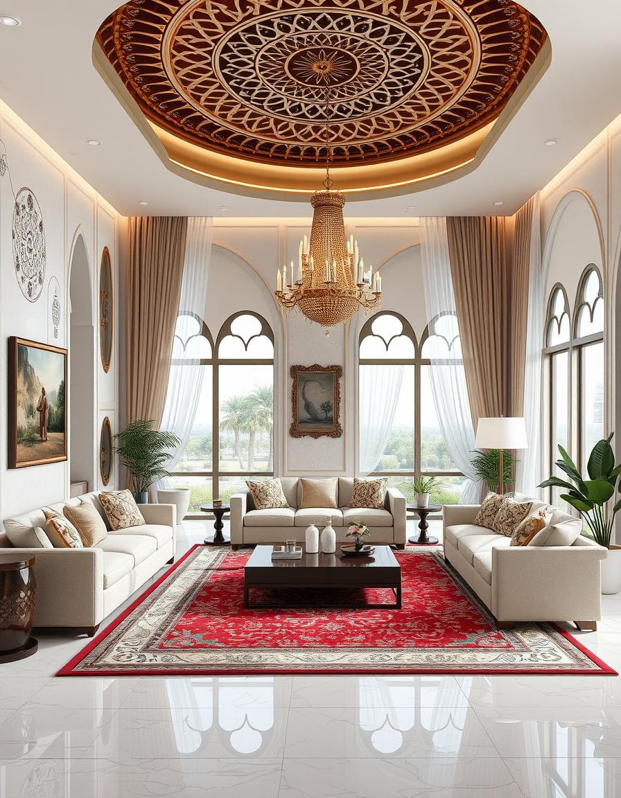 Interior Design idea: AI interior design, cohesive furniture layout decor and lighting, photorealistic interior render, GIVE ME THE INTERIOR OF THE ABAYA/PERFUME/BAKHOOR 75