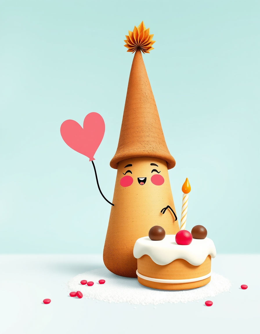 Main painting studio: Imagen para invitación de cumpleaños con un conejito con gorrito de Mago haciendo aparecer brezel 🥨 y tarta de cumpleaños. Y agregar en la imagen est