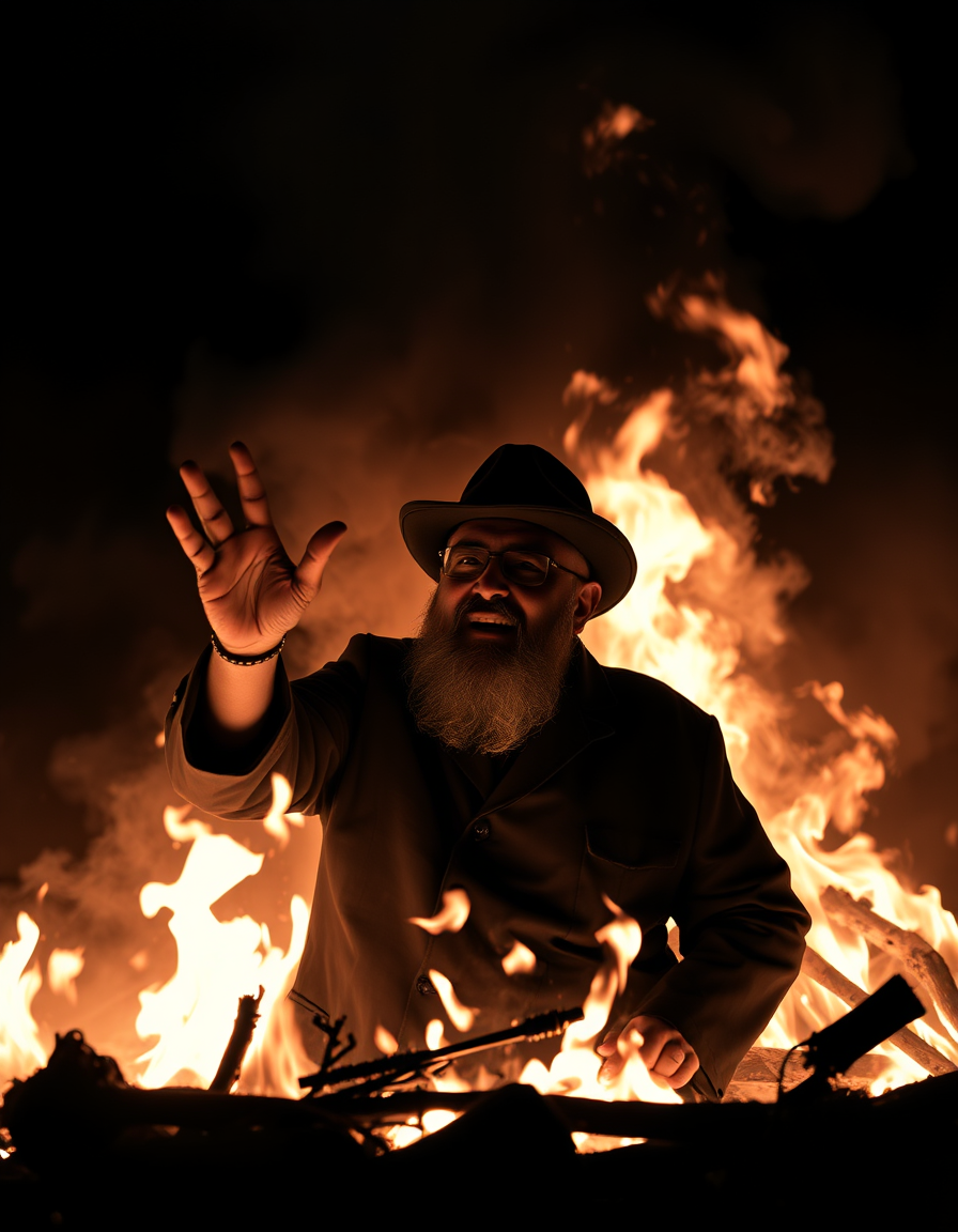 Main painting studio: fidel castro en el infierno