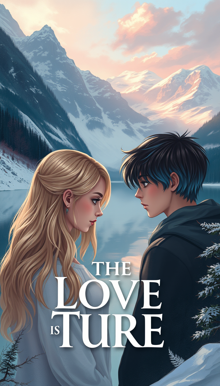 Book Covers idea: cover-ready concept art organized around genre, focal point, and title-safe space, deliberate composition, the name of my book is (The Love Is Ture) a