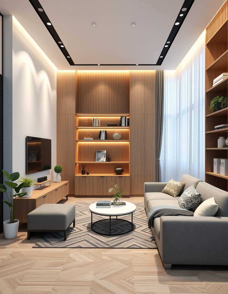 Room Design idea: AI room design, full room layout furniture and lighting, photorealistic interior render, I am looking for ideas for our 2nd living room which needs to
