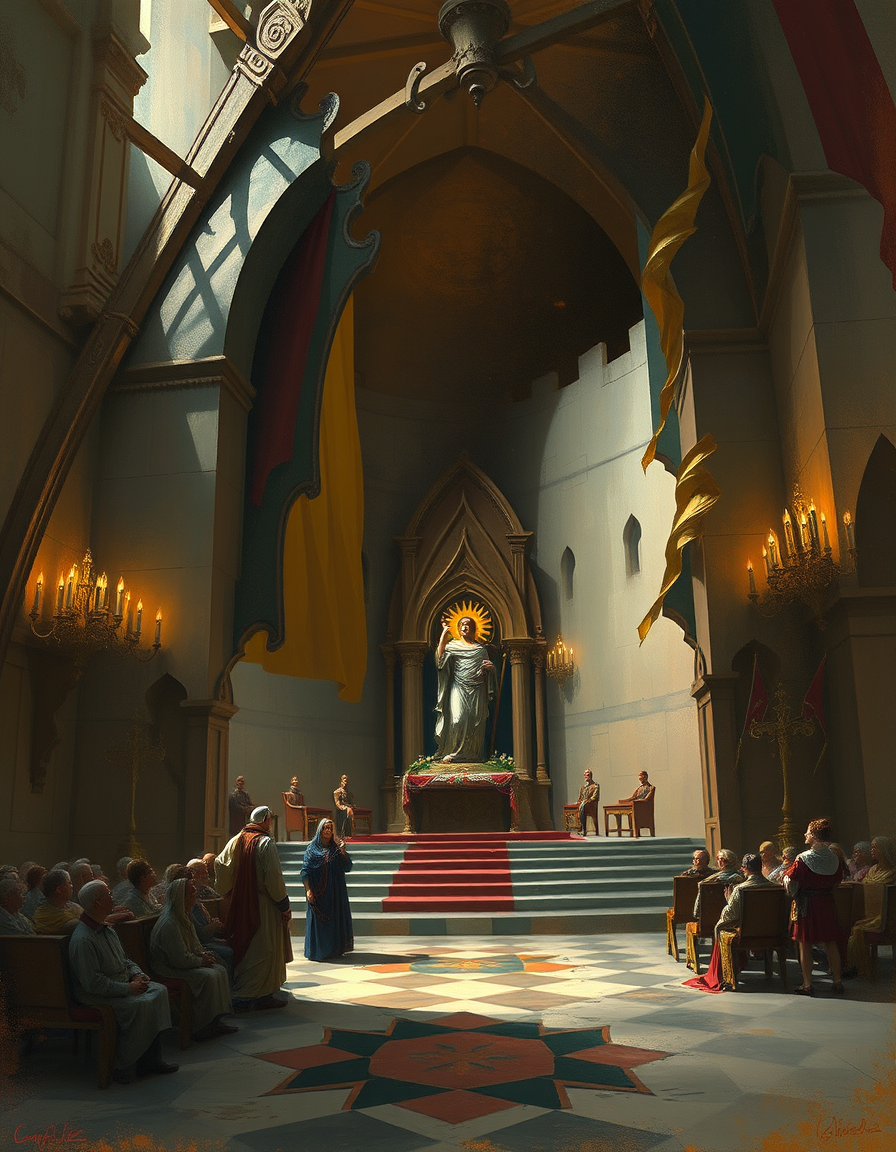 Book Covers idea: cover-ready concept art organized around genre, focal point, and title-safe space, deliberate composition, Me and the health of gods church , polished