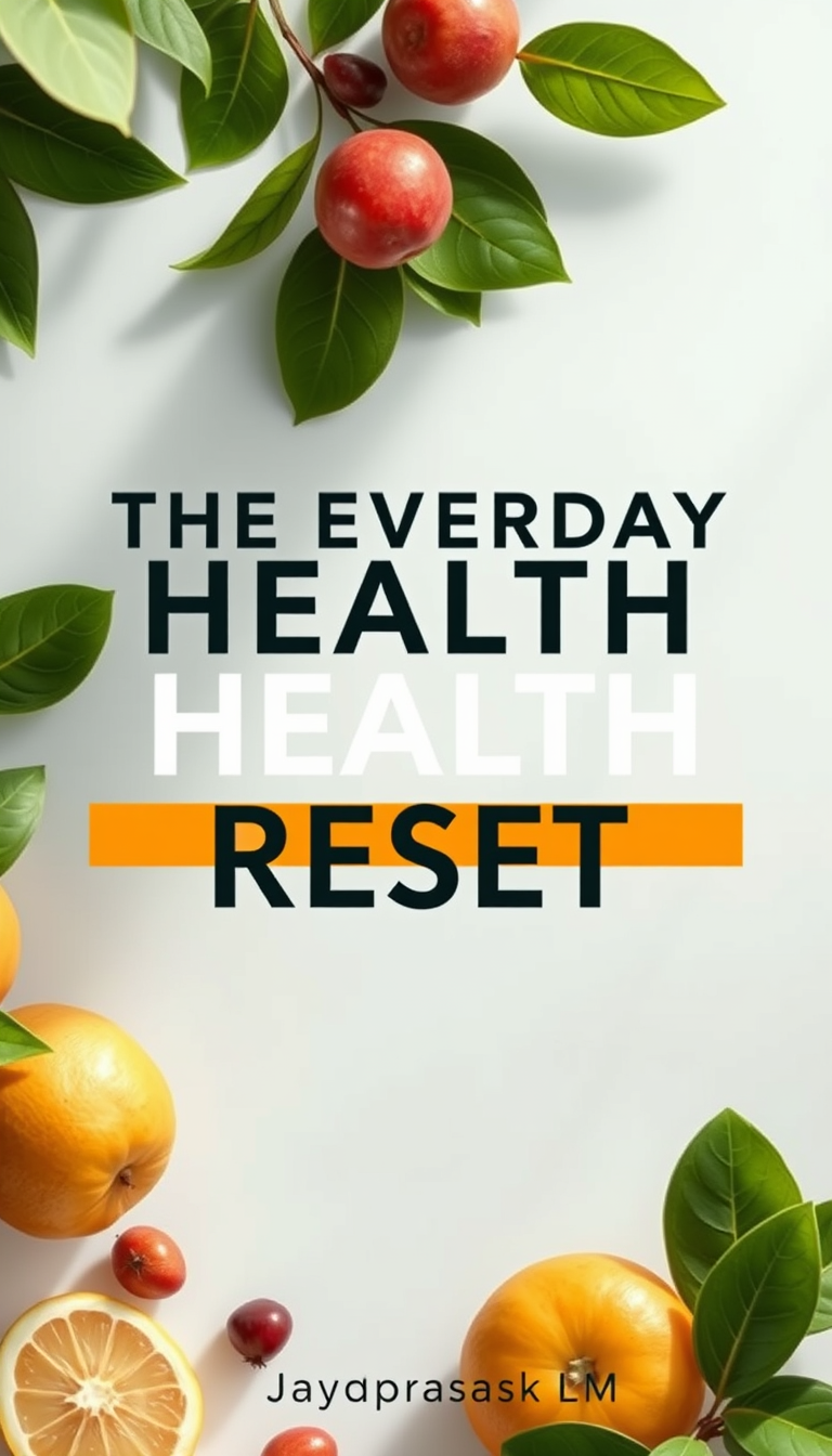 Book Covers idea: cover-ready concept art organized around genre, focal point, and title-safe space, deliberate composition, Premium photorealistic health ebook cover.