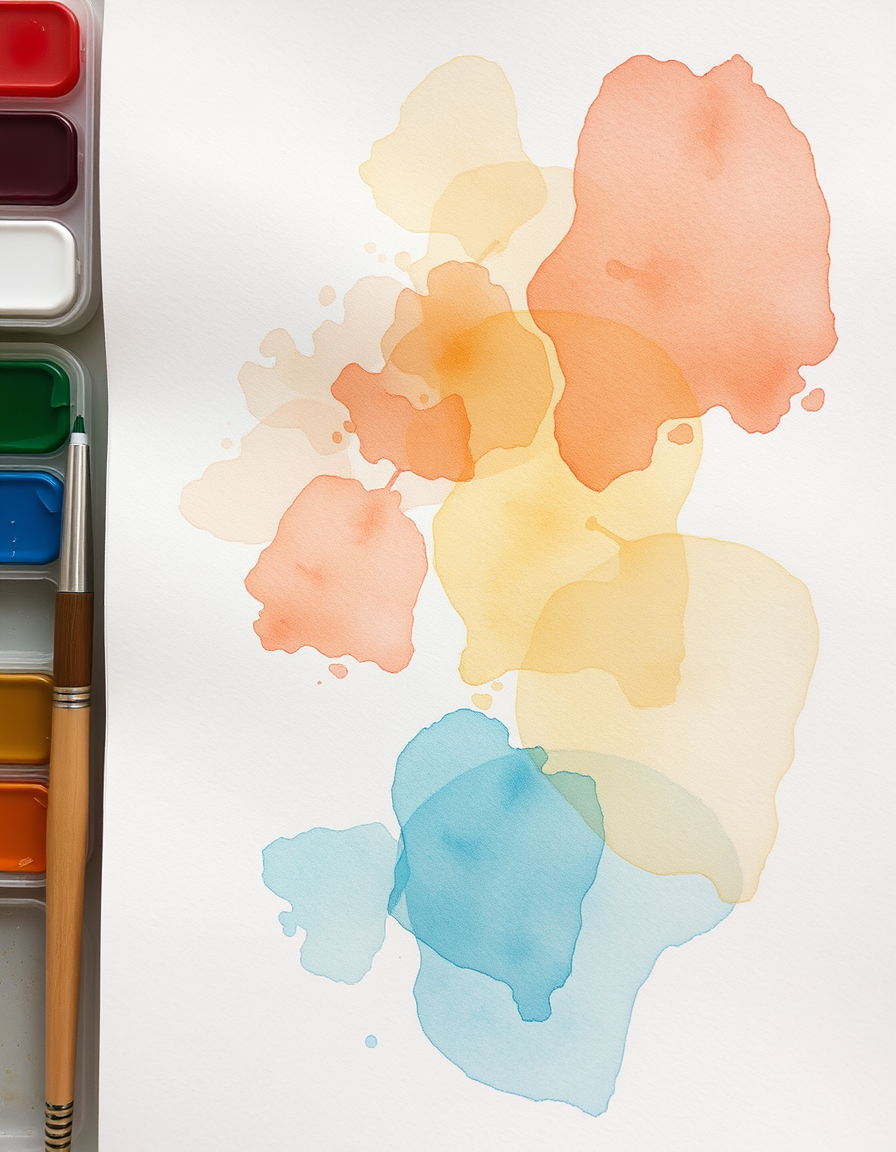 Picture Into Watercolor idea: turn picture into watercolor, transparent washes, paper texture, soft pigment edges, Struggle with loss Style: casual , delicate watercolor painting,
