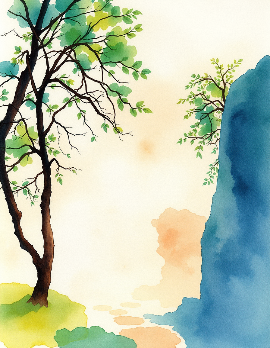 Picture Into Watercolor idea: turn picture into watercolor, transparent washes, paper texture, soft pigment edges, Calanques , delicate watercolor painting, luminous color, hand-pa