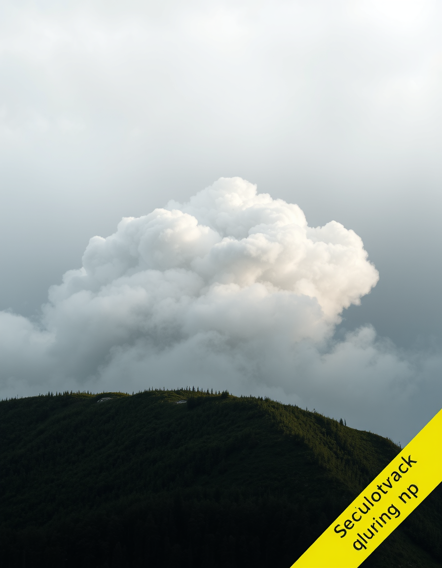 Book Covers idea: book cover composition, vertical 2:3 format, title-ready negative space at top, evocative subject, Build your own cloud , print-ready book cover, genr