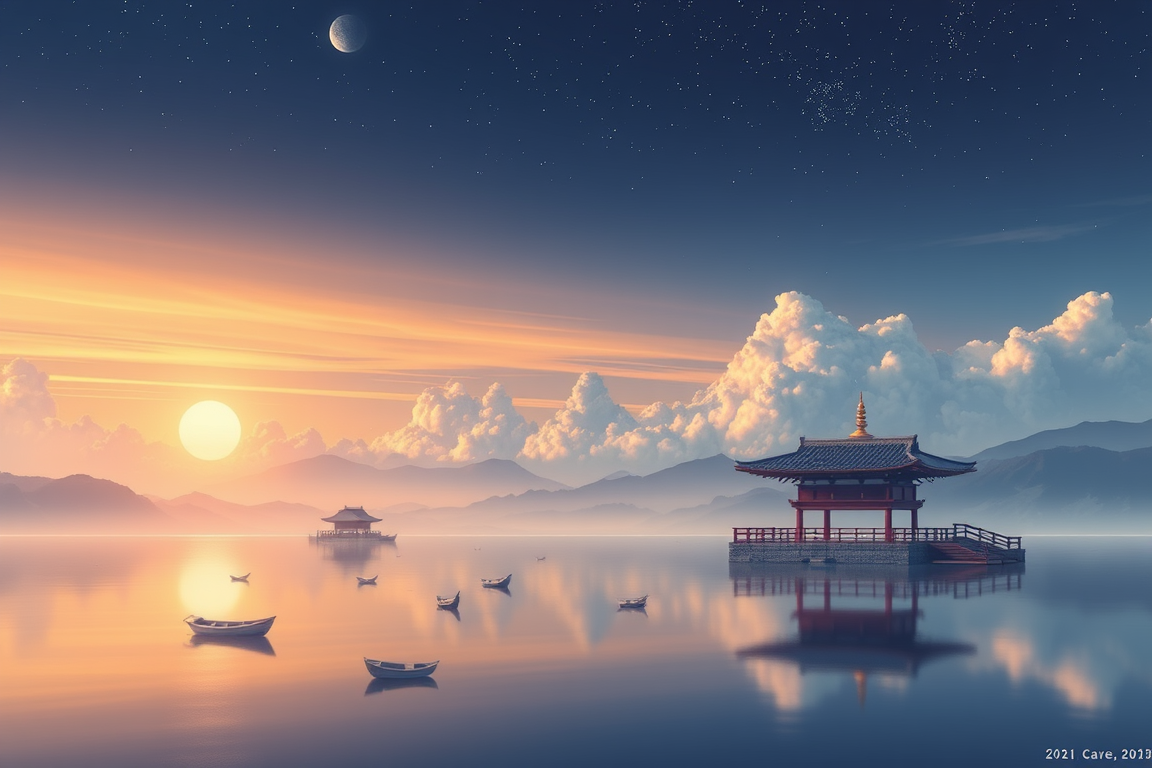 Main painting studio: 森の風景、油彩、朝の木漏れ日と葉っぱによる木陰の落差を表現、印象派のようなデフォルメ感、完璧なデッサンにせず少しだけ崩す