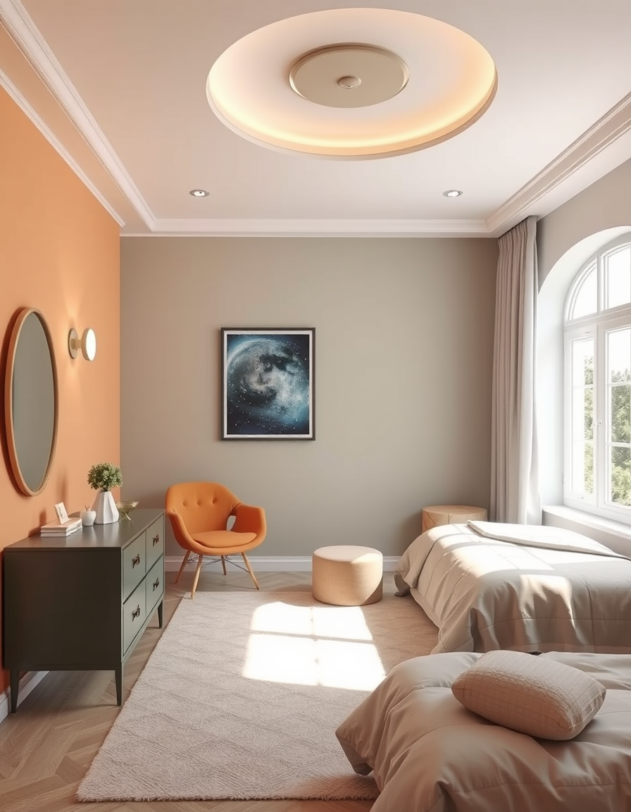 Paint Color idea: room repainted in a new wall color from the photo, accurate paint finish, photorealistic interior render, Paint me a Star ship , paint color visualiza