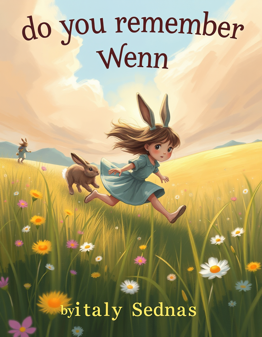 Book Covers idea: cover-ready concept art organized around genre, focal point, and title-safe space, deliberate composition, A childish stlye book about a girl and her