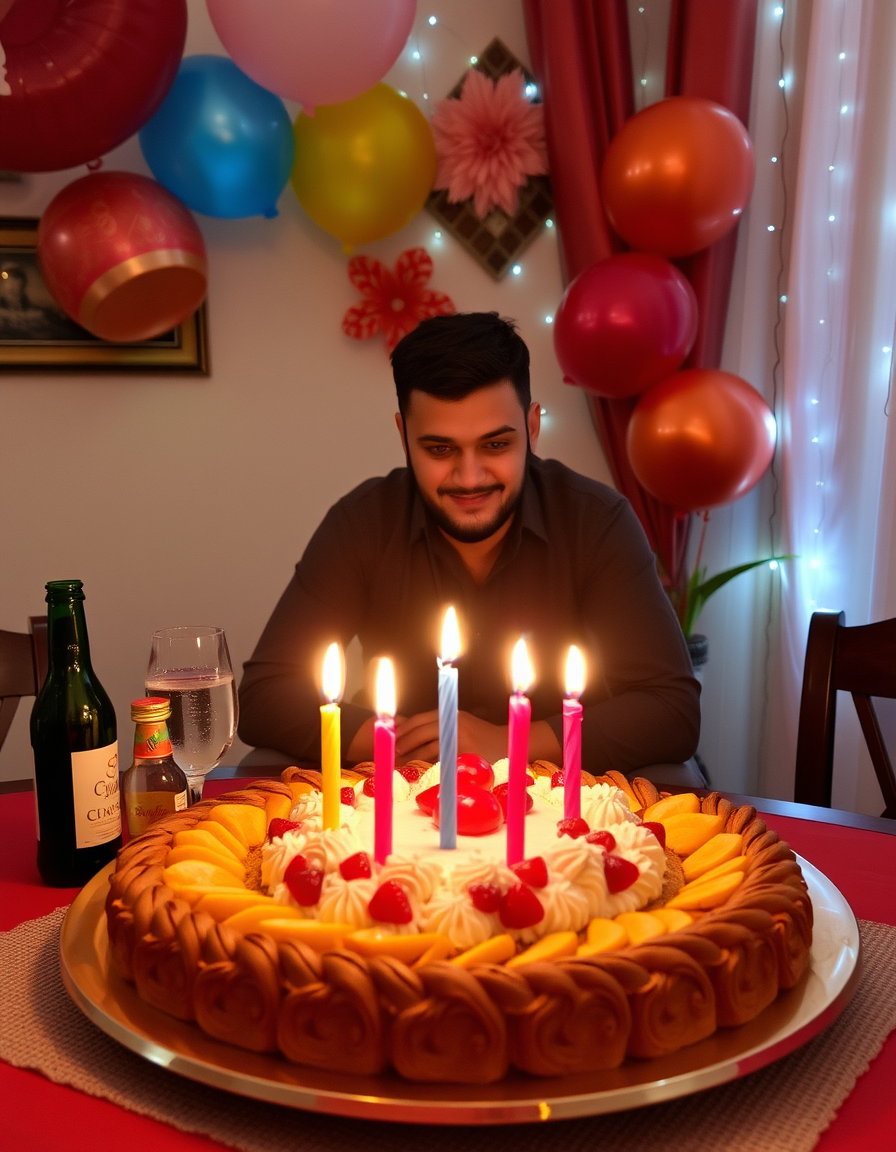 Main painting studio: MaKe a letter of invitation for suhayb eathally invites you to his birthday 12th March 2027 at his place. Tere will infinite food and drinks.