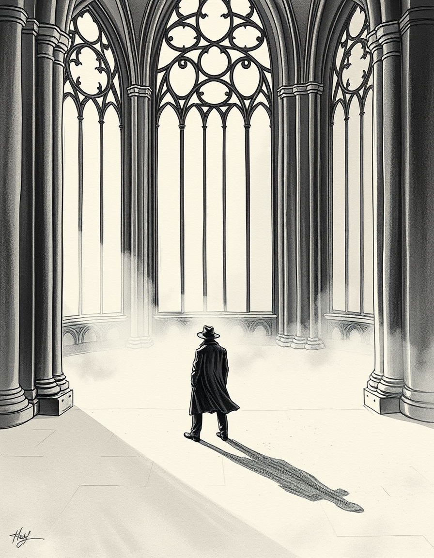 Book Covers idea: cover-ready concept art organized around genre, focal point, and title-safe space, deliberate composition, Gothic biography book cover. Textured cream