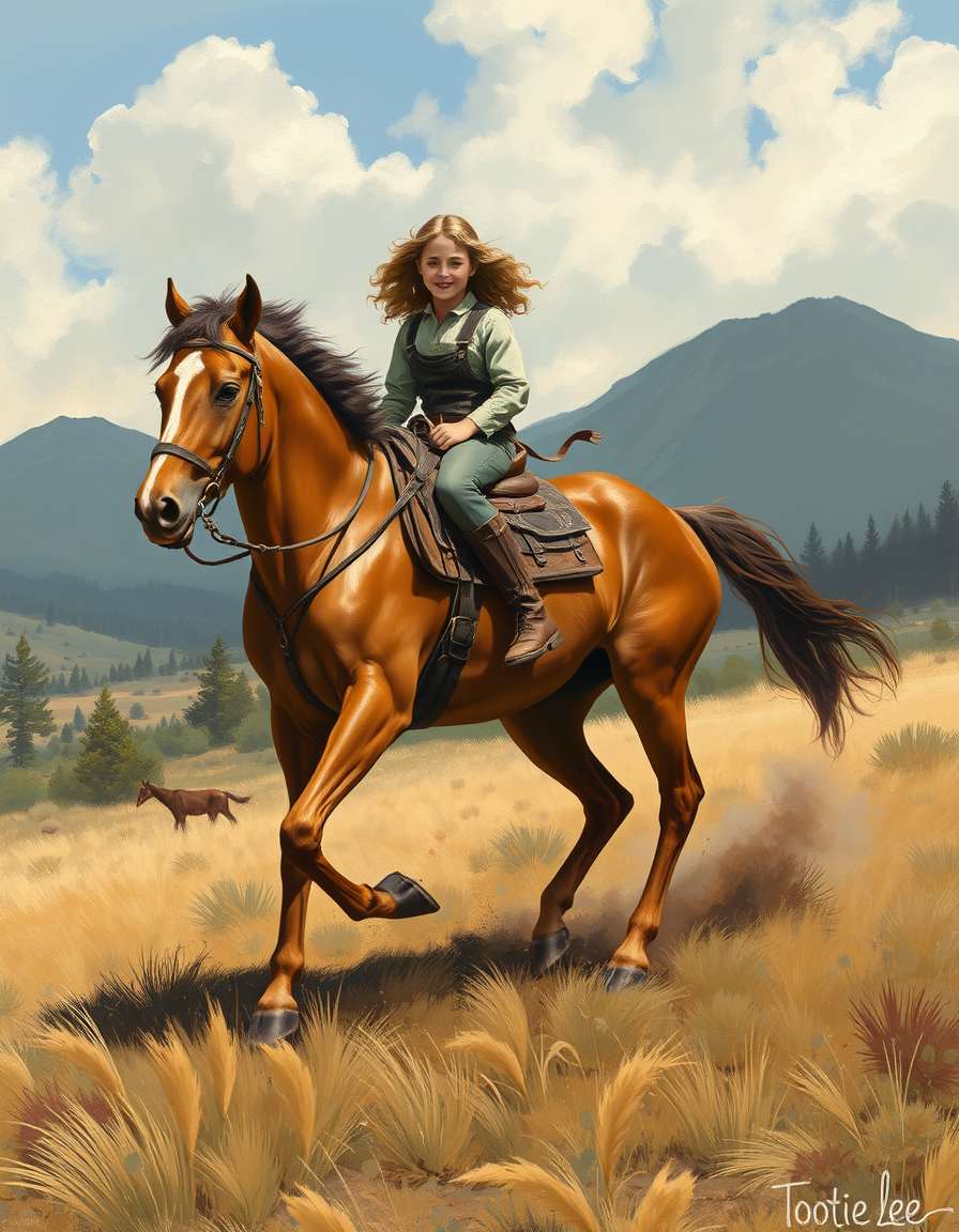 Book Covers idea: cover-ready concept art organized around genre, focal point, and title-safe space, deliberate composition, a 1880s girl wearing dirt streaked overalls