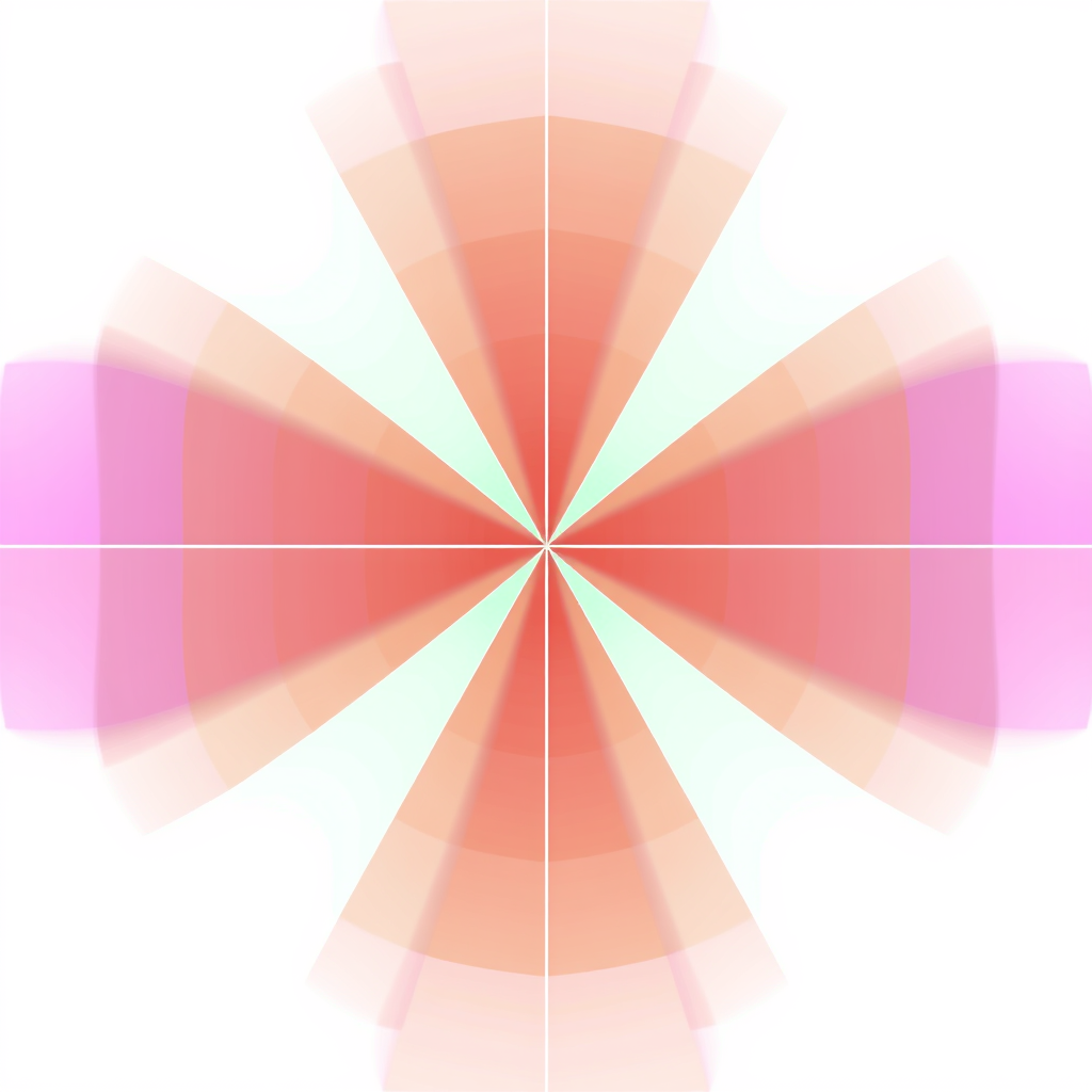 Main painting studio: U(1) symmetry, hue diagram, no text, white bg
