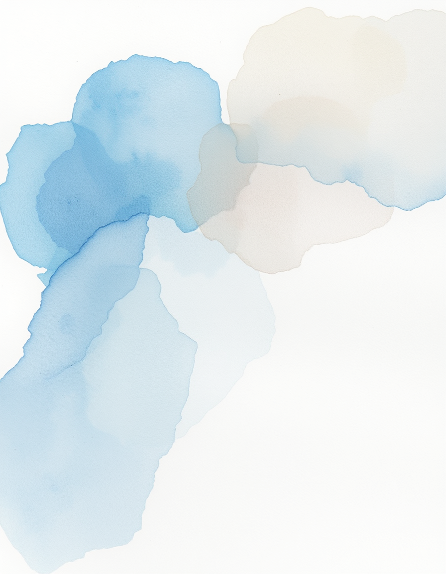Watercolor idea created from the prompt: watercolor painting, soft transparent washes, wet-on-wet bleeds, paper texture visible, sea , delicate watercolor illustration, hand-painted