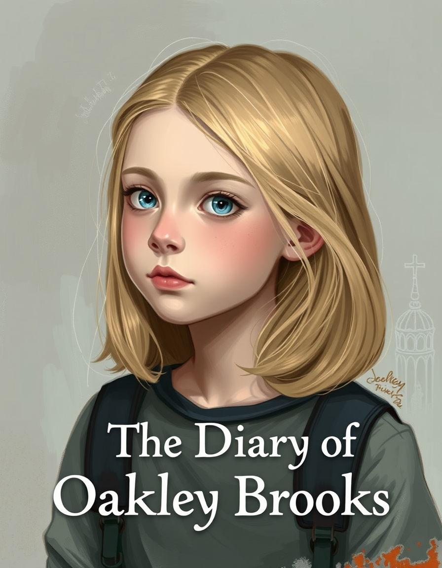 Book Covers idea: cover-ready concept art organized around genre, focal point, and title-safe space, deliberate composition, A girl with light skin that is 13 and has s