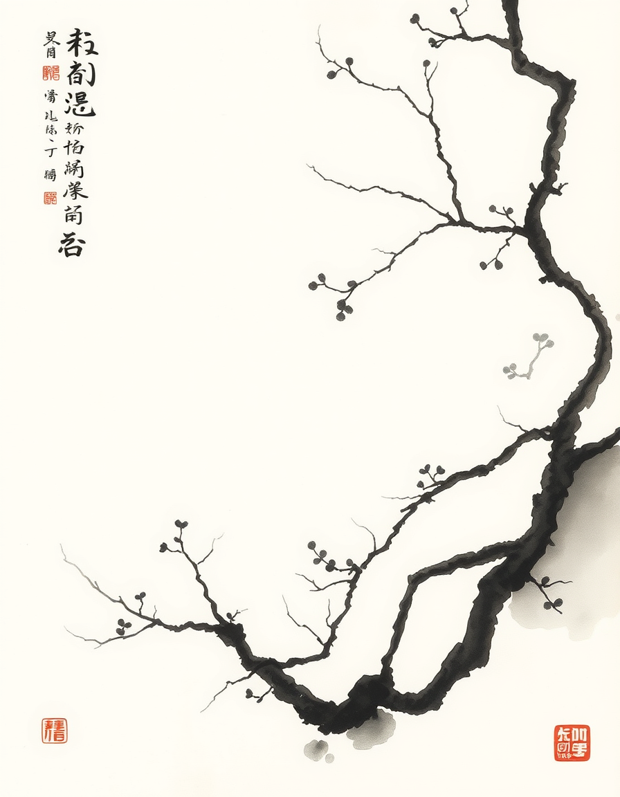 Ink Paintings idea: ink painting, sumi-e, Chinese brush painting, minimalist brushwork, 三ツ星ベルト , traditional East Asian ink wash painting