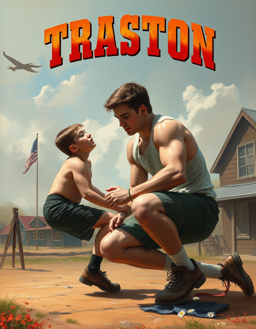 Book Covers idea: cover-ready concept art organized around genre, focal point, and title-safe space, deliberate composition, Wrestling With Traditon Dale Stopperan An I