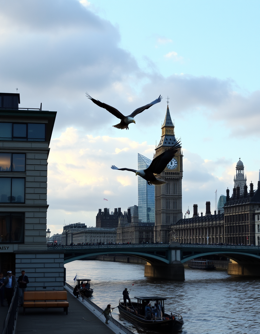 AI Painting prompt example created from the prompt: apollo 11 eagle landing in london