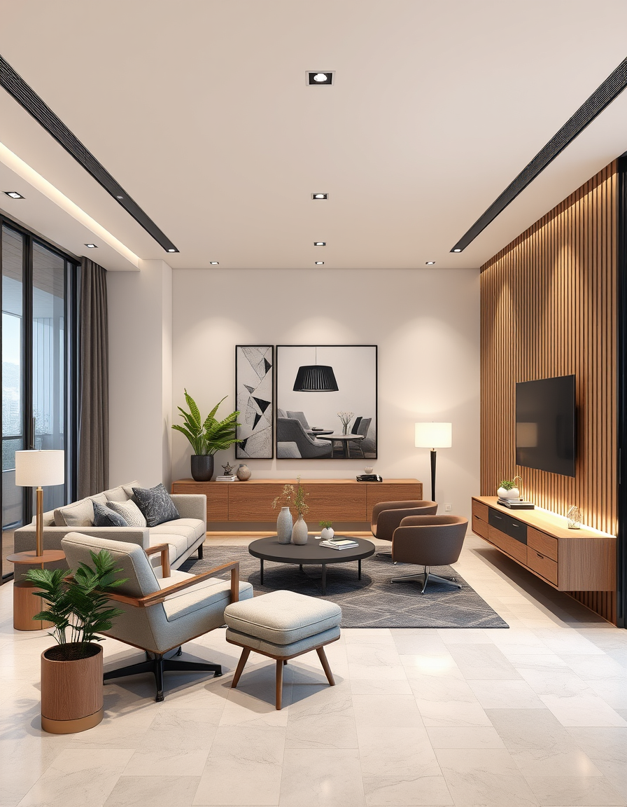Interior Design idea: AI interior design, cohesive furniture layout decor and lighting, photorealistic interior render, office 2,40 m x 3,00 , interior design visualization