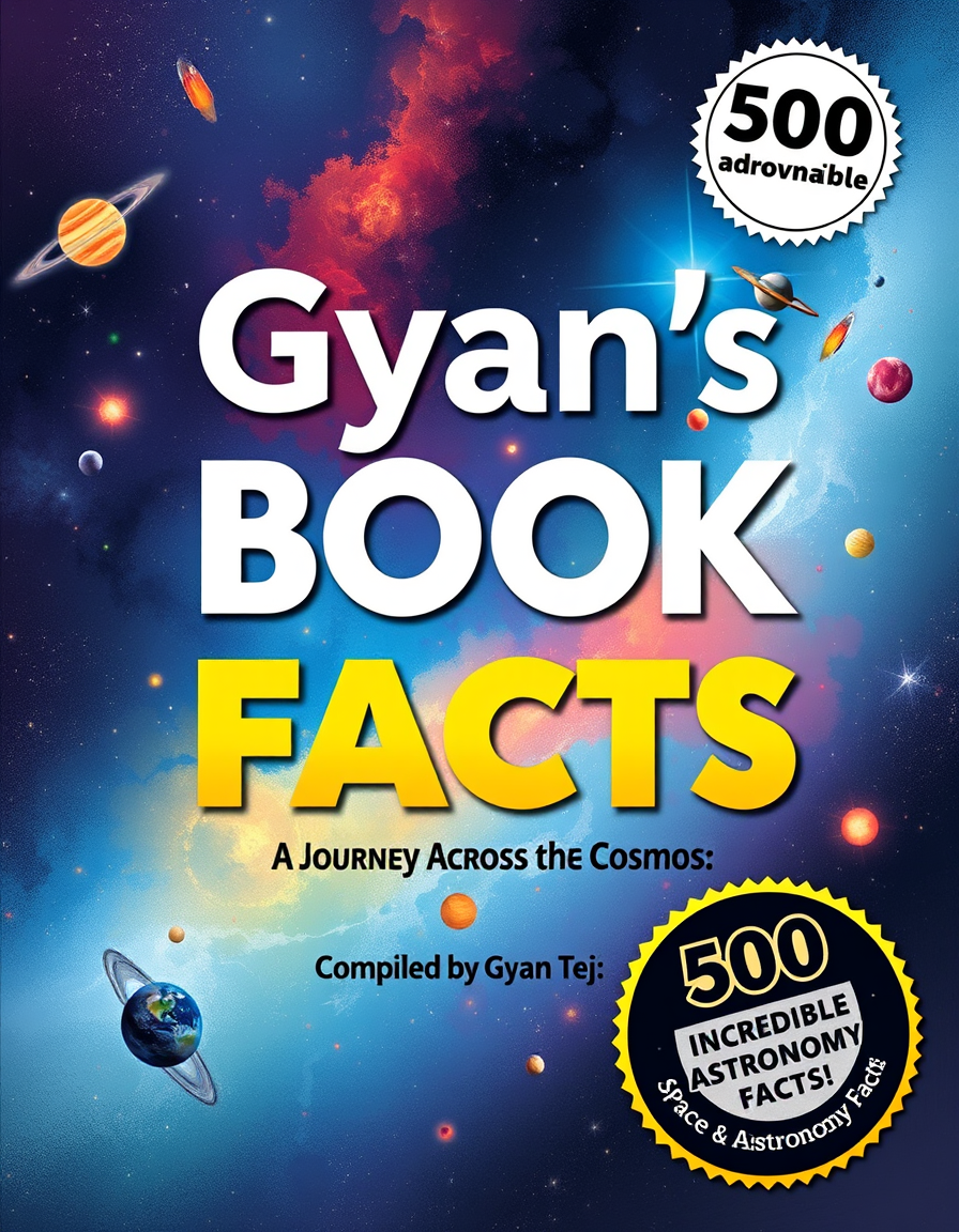 Book Covers idea: cover-ready concept art organized around genre, focal point, and title-safe space, deliberate composition, • Main Title: Gyan’s Book of Facts • Subtit