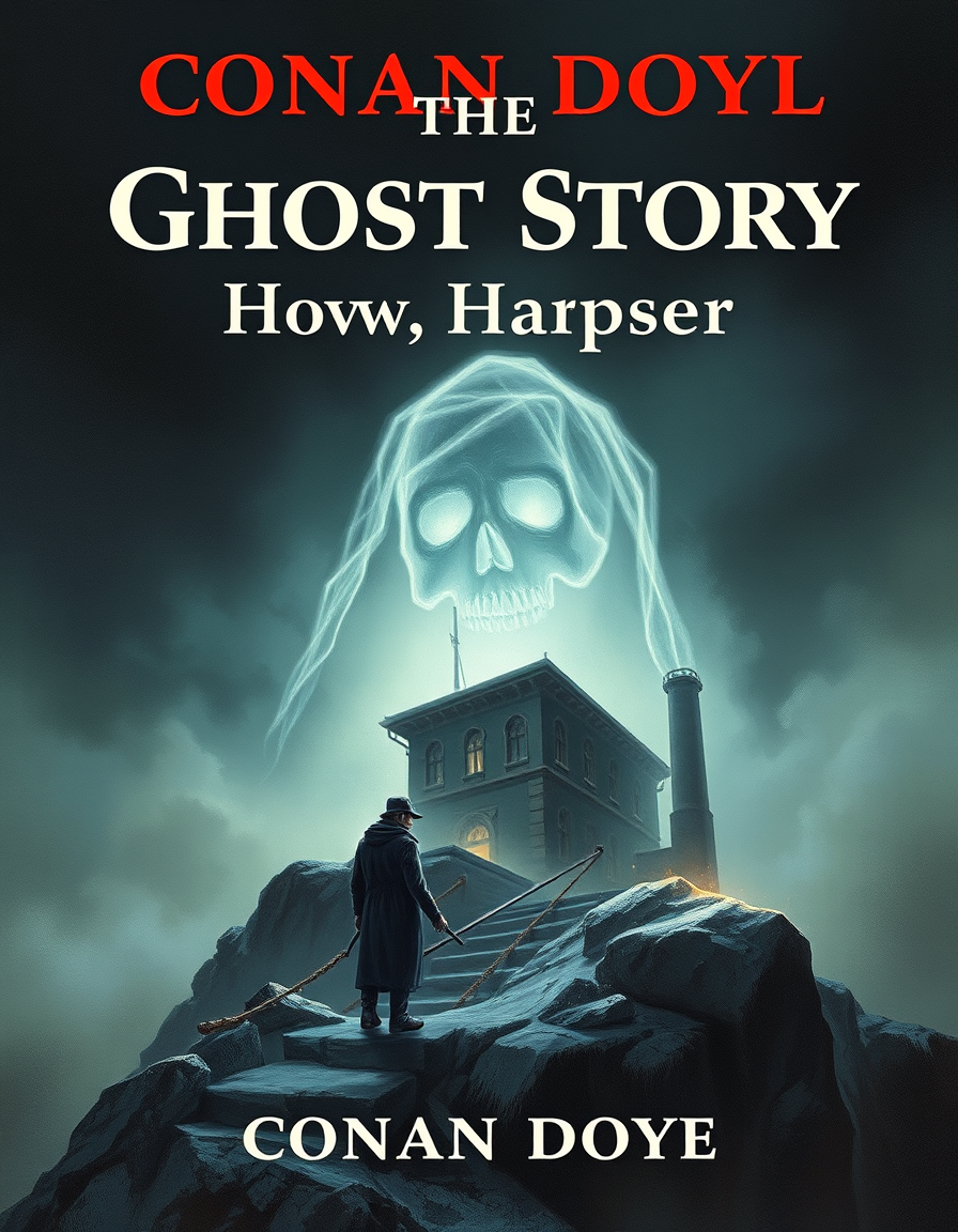 Book Covers idea: cover-ready concept art organized around genre, focal point, and title-safe space, deliberate composition, make the book cover about the ghost story h