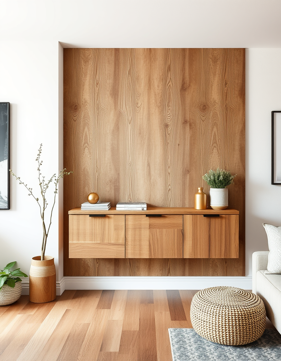 Main painting studio: Male mir ein wirklichkeitsgetreues Bild von einer 2,5 m langen Wand. Ganz rechts soll ein schlichter Schrank aus Buchenholz mit den Maßen 50cm Breite,