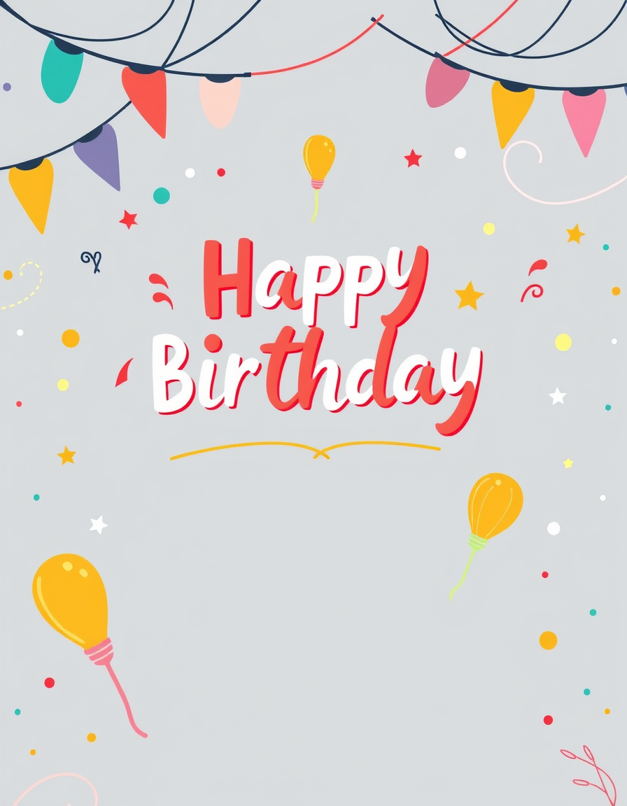 Birthday Cards idea: birthday card design, cheerful festive artwork, space for greeting, Happy birthday PARKER AUNTY, HAPPY BIRTHDAY TO YOU AND CONGRASTS ON BEING 1 YEAR C