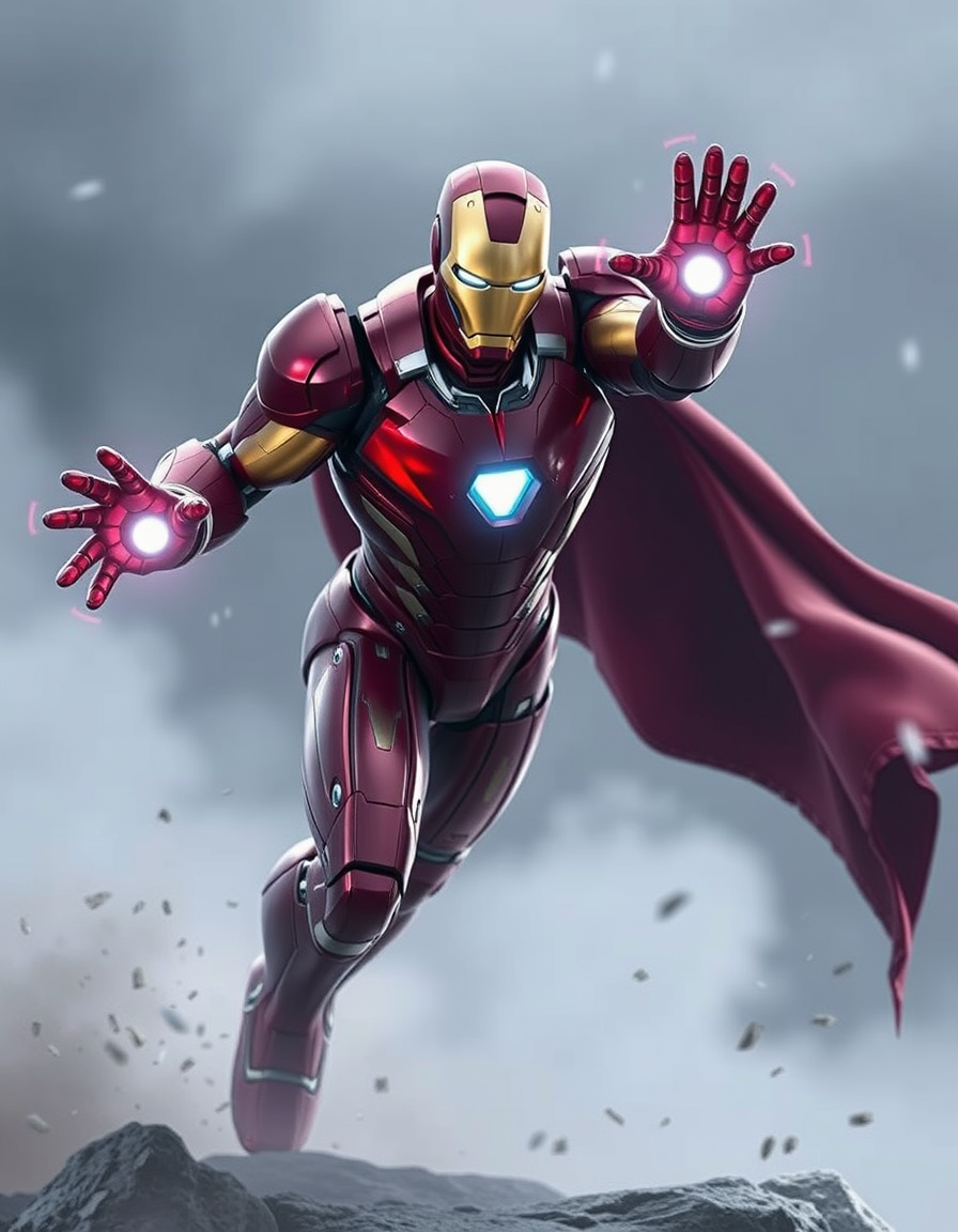 Main painting studio: iron man