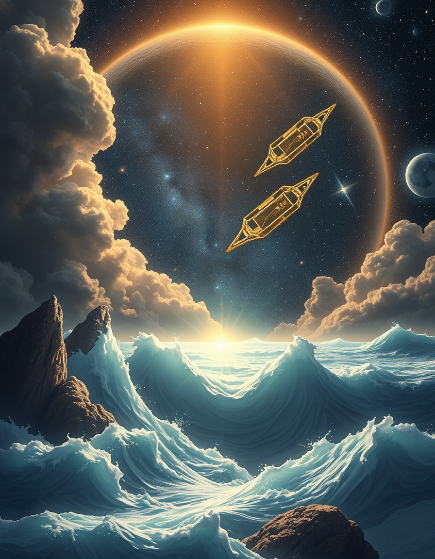 Main painting studio: creation before the creation in the firmament,The firmament in the Bible refers to the expanse created by God to separate the waters above from the wa