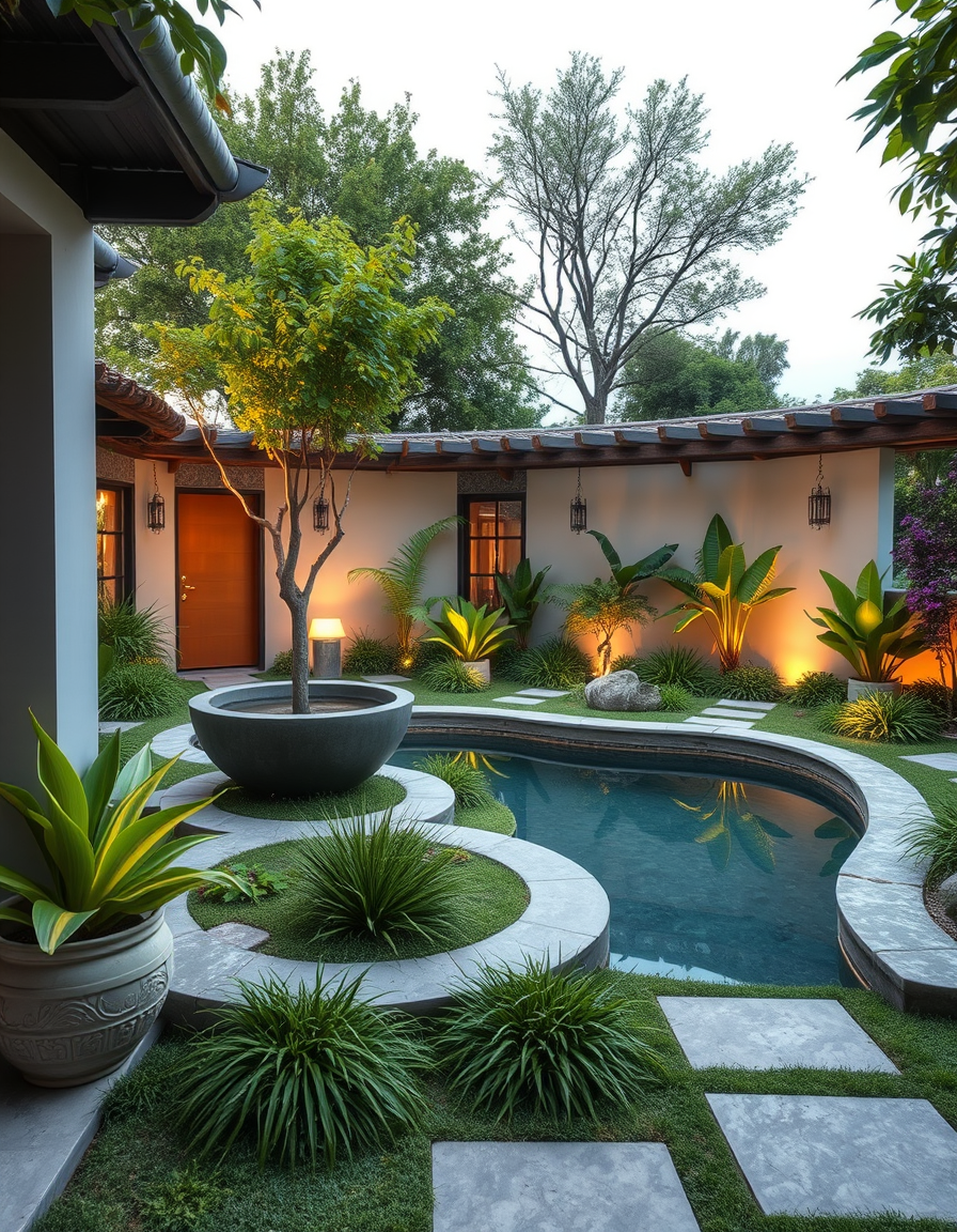 Main painting studio: vale quiero diseñar un jardin en el que hay una casa para entrar al jardin y el jardin esta separado en varios jardines tipo comosi fuera una casa y h