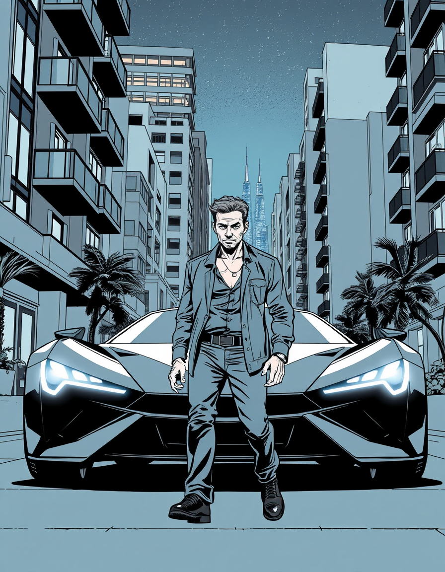 Comic Art idea: comic art, bold ink lines, halftone shading, dynamic composition, Use the uploaded image as strict visual reference. Cinematic realistic graphic novel