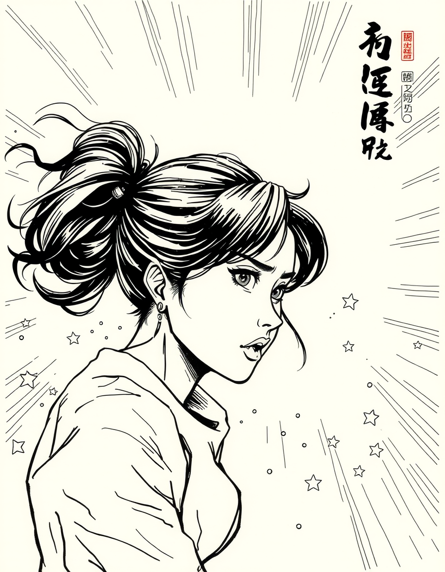 Comic Art idea: comic art, bold ink lines, halftone shading, dynamic composition, 青春校園戀愛漫畫，女主常穿約5公分短的百褶裙加短版學校制服男主超害羞可愛 , graphic novel illustration, comic panel ready