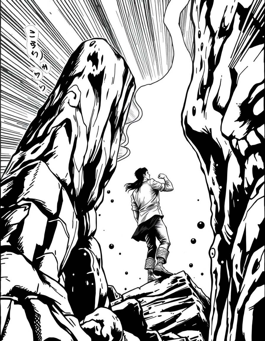 Comic Art idea: comic art, bold ink lines, halftone shading, dynamic composition, 긴머리릐 소녀를 그려줘 , graphic novel illustration, comic panel ready
