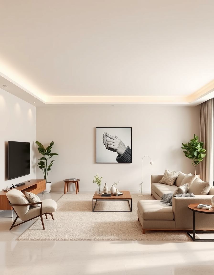 Paint Color idea: room repainted in a new wall color from the photo, accurate paint finish, photorealistic interior render, una sala de estar con paredes pintadas en bl